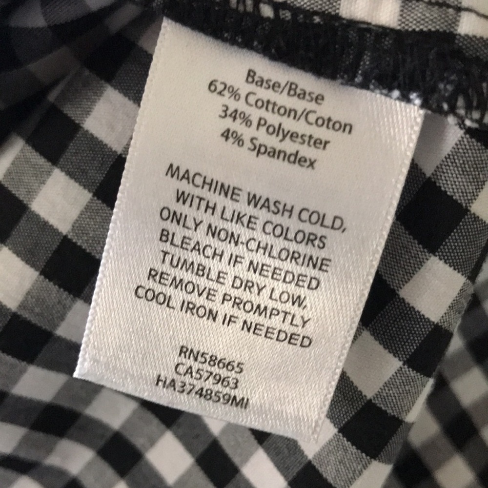 Halogen gingham blouse with ruffle - Picture 6 of 6